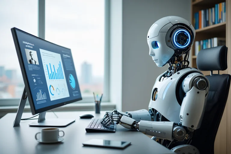 robot con inteligencia artificial para el teletrabajo
