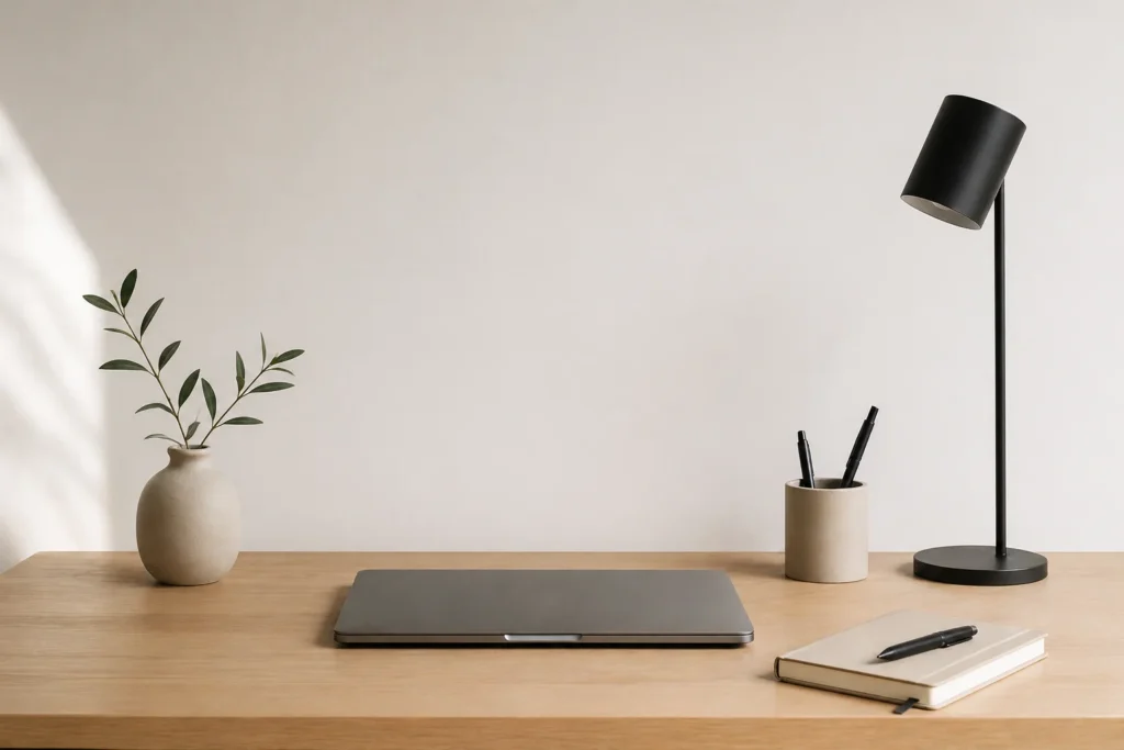 cómo organizar un escritorio minimalista
