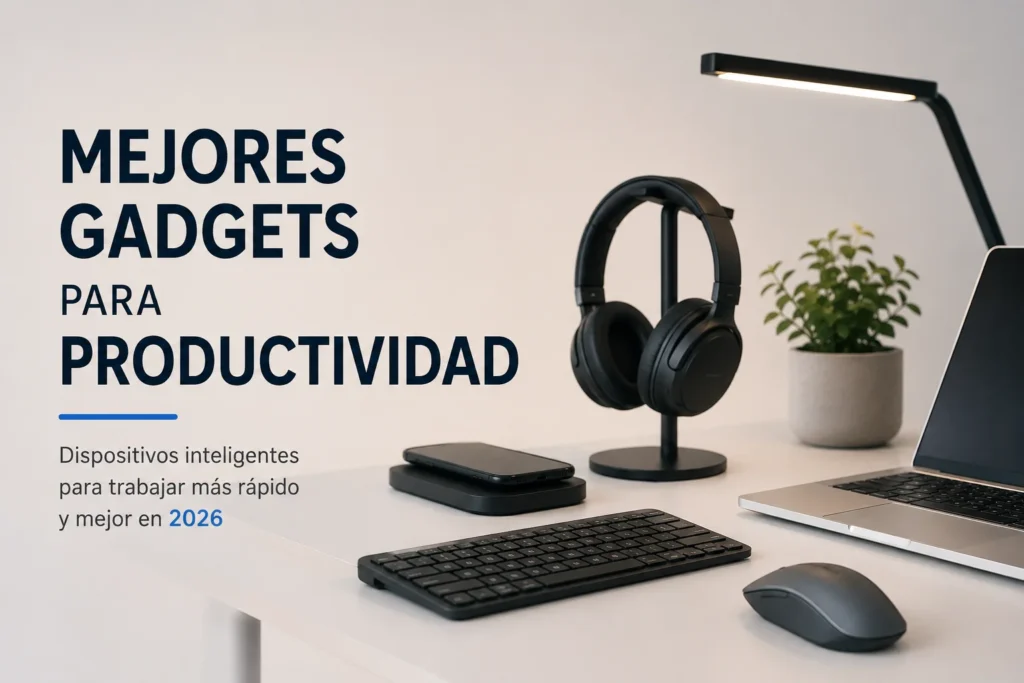 Mejores gadgets para productividad en 2026: dispositivos inteligentes para trabajar más rápido y mejor