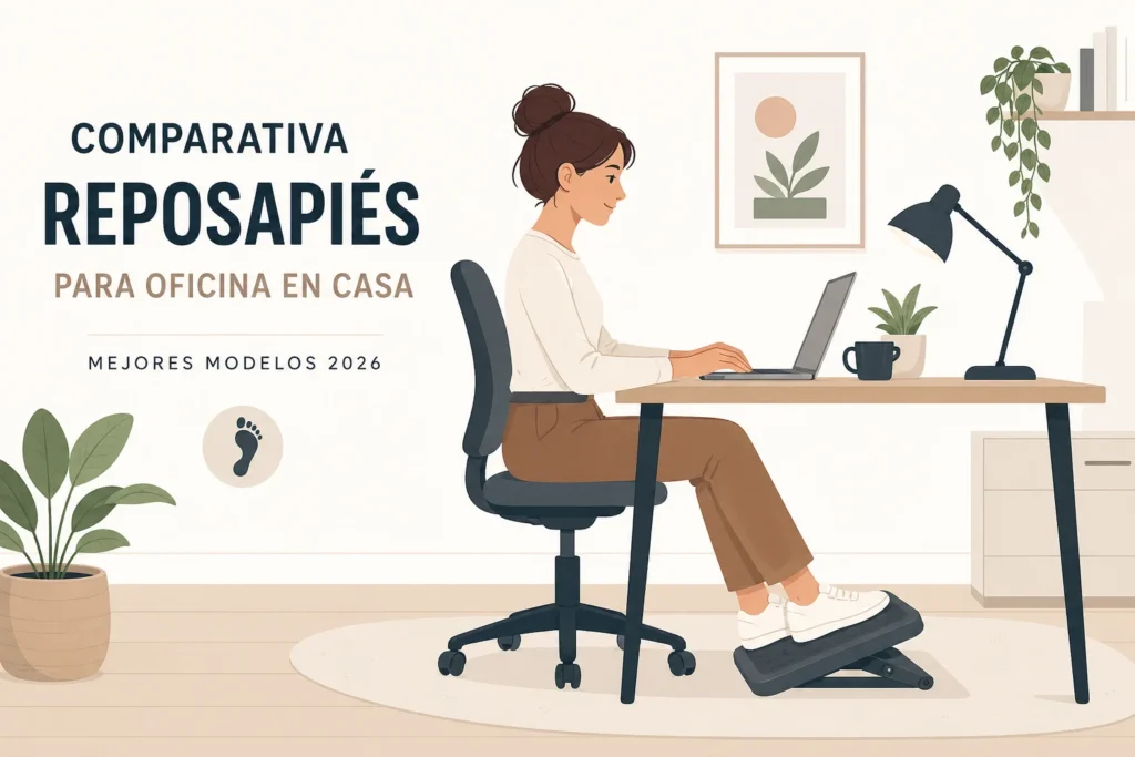 Mejores reposapiés para teletrabajo en casa (2026): guía comparativa para mejorar tu postura y productividad