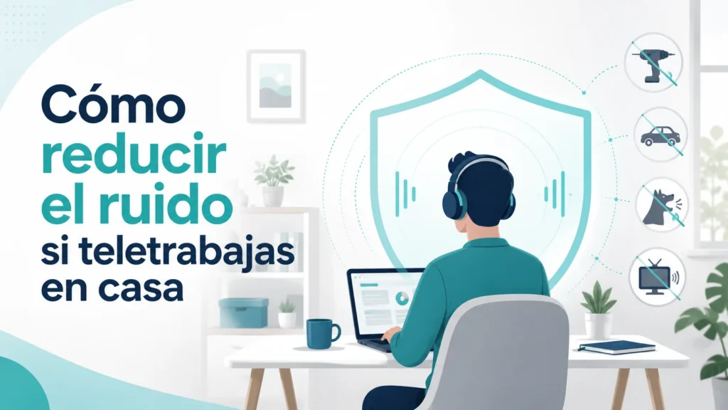 Cómo reducir el ruido si teletrabajas en casa: soluciones y productos útiles 2026