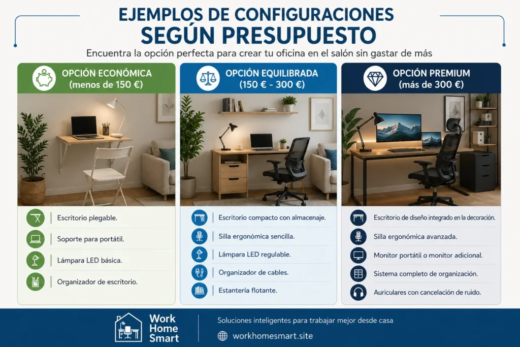 configuración de tu oficina en el salón según tu presupuesto
