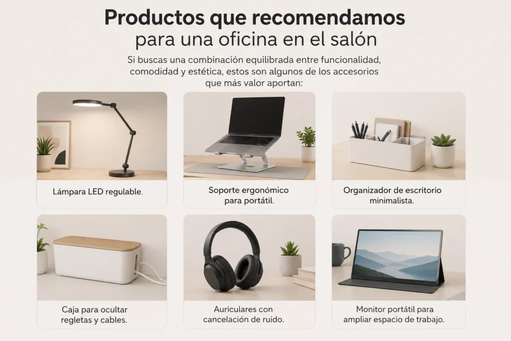 productos que recomendamos para tu oficina en el salón