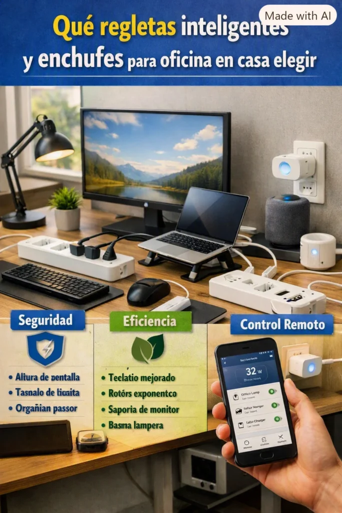 Qué regletas inteligentes y enchufes para oficina en casa elegir
