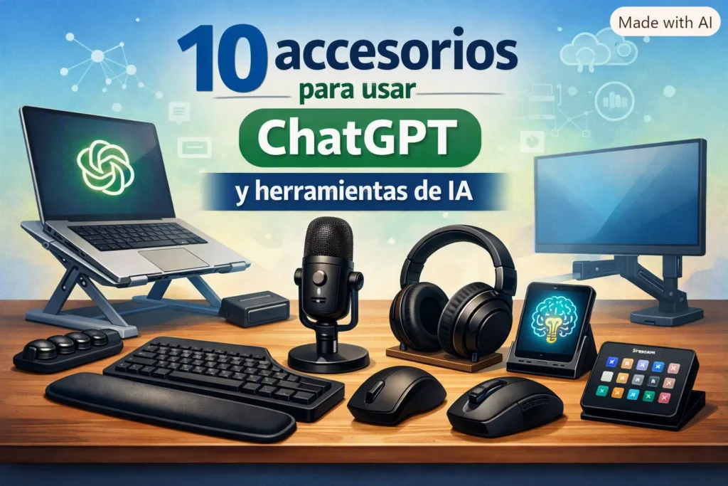 10 accesorios para usar ChatGPT y herramientas de IA con más comodidad