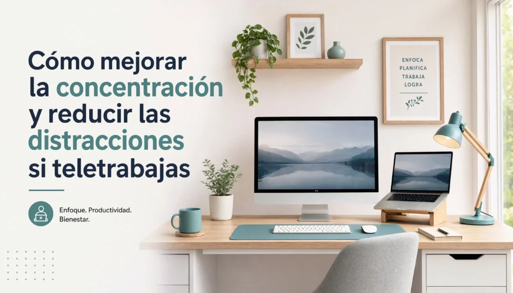 Tips para mejorar la concentración si teletrabajas desde casa: evita las distracciones